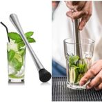Çelik Mojito Tokmağı Kokteyl Hazırlama Ezici Tokmak 17CM RA001