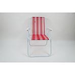 Çelik Plaj Sandalyesi - 6456 Ecorce Tube Marron - Polyester