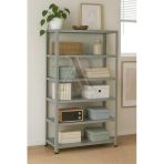 Çelik Raf 6 Katlı 43X60x200 Dekoratif Raf Sistemleri, Depo Rafı, Arşiv Rafı, Kiler Rafı