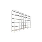 Çelik Raf Burada ® 43x300x200 6 Katlı 4 Lü Bitişik Çelik Raf Galvaniz Raf Arşiv Rafı Depo Rafı Kiler Rafı Dx51 Kalite - 43x75x200