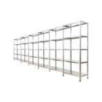 Çelik Raf Burada 5 Katlı 6 Lı Bitişik Çelik Galvaniz Arşiv Depo Kiler Rafı DX51 Kalite - 31x93x250