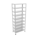 Çelik Raf Burada ® 59x93x250 9 Katlı Çelik Raf Galvaniz Raf Arşiv Rafı Depo Rafı Kiler Rafı Dx51 Kalite