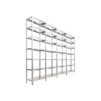 Çelik Raf Burada 7 Katlı 4 Lü Bitişik Çelik Galvaniz Arşiv Depo Kiler Rafı DX51 Kalite - 59x93x200