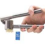 Çelik Sarımsak Presi – Sarımsak Kesici, Sarımsak Ezici, Sağlam Paslanmaz Çelik Saplı, Pratik Bir Mutfak Yardımcısı ve Mutfak Aleti, 15,8 x 5 cm