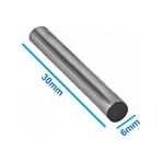 Çelik Sensör Başlığı 6x30mm Kılıf Sıcaklık Isı Sensör Kutusu Metal Tüp Boru D818b20 Ntc Lm35 Pt100