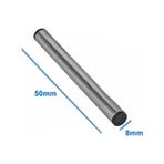 Çelik Sensör Başlığı 8 x 50 MM Kılıf Sıcaklık Isı Sensör Kutusu Metal Tüp Boru