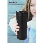 Çelik Termos Bardak 500 ml Thermos Mug Kupa Araç Termos Coffee Cup SDF522 Tea Cups 548 (Siyah)