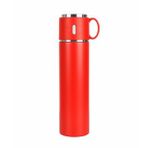 Çelik Termos Bardak 580 ml Bardaklı Thermos Mug Kupa Araç Termos Coffee Cup SDF526 Tea Cups (Kırmızı)