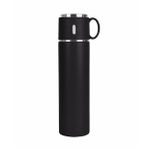 Çelik Termos Bardak 580 ml Bardaklı Thermos Mug Kupa Araç Termos Coffee Cup SDF526 Tea Cups (Siyah)