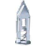 Çelik Turbolet Alçıpan ve Asma Tavan Dübeli, Gazbeton Gözenekli Beton Sabitleme Dübeli, Metal Duvar Dübel, Yüksek Taşıma Kapasiteli Mekanik Bağlantı Elemanı (12 Adet) (40 mm)