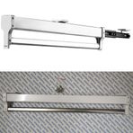 Çelik Uzatılabilir Dolap Çubuğu, Çelik Çekmeceli Gardırop Dolap Askı Rayı, Pantolon Pantolon Gömlek Depolama İçin Kullanılan Raf-Beyaz(350mm/13.7inch)