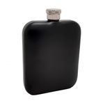 Çelik üzeri Mat Siyah 5 oz 150 ml İçki Matarası py84sy