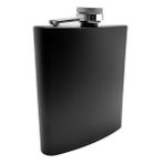 Çelik üzeri Mat Siyah 7 oz 200 ml İçki Matarası py50sy