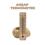 ÇELİKEL Ahşap Derece Termometre Duvar Tipi Dayanıklı Termometre