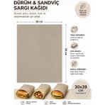 Çeliker Sandviç Dürüm Hamburger Paketleme Sarma Ambalaj Kağıdı 30X40 1 kg Sandviç Kağıdı
