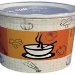 Çelikpençe 100 Adet Kapaklı Karton Çorba Kasesi 16 Oz