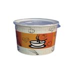 ÇELİKPENÇE 50 Adet Kapaklı Karton Çorba Kasesi 16 Oz.