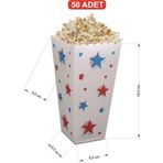 Çelikpençe Büyük Karton Popcorn / Mısır Kutusu 50 Adet