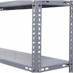 Çelikrafburada 5 Katlı Çelik Galvaniz Arşiv Rafı Depo Rafı Kiler Rafı 31x60x150 Dx51 Kalite Gümüş