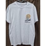 Celio Beyaz "desert Landscape" Baskılı Erkek Tişört – %100 Pamuk