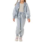 Celira Haki Kot Pantolonlu Ceketli Kız Çocuk Takım 6-9 Yaş