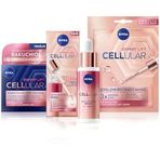 Cellular Doğal Retinol Alternatifi Bakuchiol 30Ml, Gece Bakım Kremi 50Ml Kağıt Yüz Maskesi