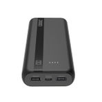 Cellular Line 12W X 2 20.000 mAh Siyah Powerbank