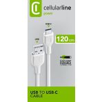 Cellular Line Beyaz Usb-c Data Kablosu