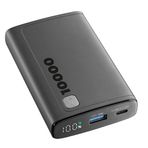 Cellular Line Elite Dijital Ekranlı PD 20W Hızlı Şarj 10.000 mAh Siyah Powerbank