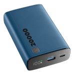 Cellular Line Elite Dijital Ekranlı PD 20W Hizli Şarj 20.000 mAh Mavi Powerbank
