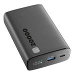 Cellular Line Elite Dijital Ekranlı PD 20W Hızlı Şarj 20.000 mAh Siyah Powerbank