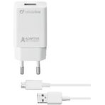 Cellular Line Micro Beyaz USB 15 W Kablo ve Adaptör Seyahat Şarjı