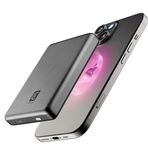 Cellular Line Pbmagslim10000Wird Ultra İnce Magsafe 10.000 mAh Koyu Gri Powerbank