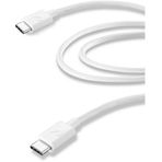 Cellular Line Usb-C to USB Şarj + 2 mt Beyaz Data Kablosu