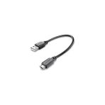 Cellularline 15 cm Micro USB Siyah Data Kablosu