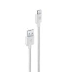 Cellularline 150 CM USB to Usb-c Dayanıklı Örgü Beyaz Data Kablosu Sbdatabratoc15w