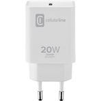 Cellularline 20W Dual Port Beyaz Şarj Adaptörü