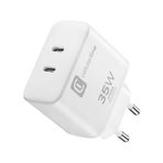 Cellularline PD 35W Dual Port Apple Beyaz Şarj Adaptörü
