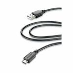 Cellularline Siyah 2 Micro USB Kablosu