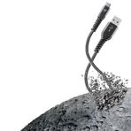 Cellularline Tetra Force Type-C Siyah 2 m USB Kablo