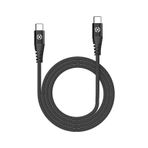 Celly Usb-c TO Usb-c 60W Naylon Siyah Kablo