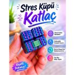 CELSEN HOME 1 ADET RAINBOW RENKLİ & RENGARENK Katlaç- infinity cube - sonsuz küp & stres küpü - hareketli küp- fidget