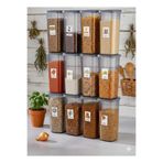 CELSEN HOME 1750 ml Etiketli Mega Boy 12'li Erzak Saklama Kabı Seti 20 Etiket hediyeli