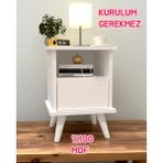 Celta Dos Komodin,mdf,kurulum Gerekmez,montajlı,mdf Komodin,komidin,hazır - Beyaz