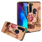 CELZEN - Motorola Moto G Stylus XT2043, Moto G Power XT2041 (2020 Sürümü) için - Hibrit Resimli Telefon Kılıfı - AD1 Eyfel Kulesi