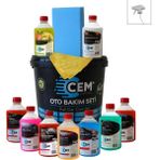 CEM CAR CARE 12 Parça Full Oto Bakım Seti, Araç Temizlik Seti