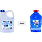 CEM CAR CARE Kışlık Set (Cam Suyu 5 Lt Antifrizli -20 Derece +Mavi Antifriz 3 Lt -37 Derece)