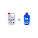 CEM CAR CARE Kışlık Set ( Cam Suyu 5 Lt Antifrizli -20 Derece+Kırmızı Antifriz 3 Lt -42 De