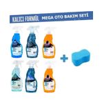 CEM CAR CARE Mega 6'Lı Oto Bakım Seti Yıkama Süngeri Hediyeli