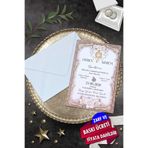 Cem Davetiye Düğün Nişan Nikah Kına Davetiyesi 3226 (100 ADET) Baskı Dahil